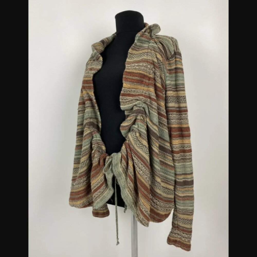 Ralph Lauren Blue Label Serape Southwestern Linen Silk Blend Cardigan XL $175.00
